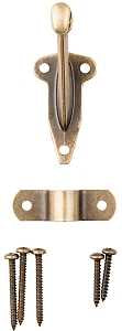 National Hardware N830-130 Handrail Bracket, Zinc, Antique Brass