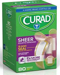 Curad CUR45243RB Adhesive Bandage, Fabric Bandage, 24/CS