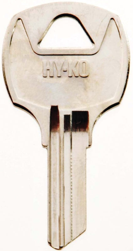 Hy-Ko 11010RO7 Key Blank, Brass, Nickel, For: National Cabinet Locks, RO7 Key Number, Pack of 10