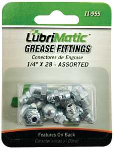 LubriMatic 11-955 Grease Fitting Assortment, 1/4-28