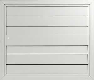 Master Flow S30 Automatic Fan Shutter, 35-3/4 in L, 30-1/4 in W, Aluminum, Enamel