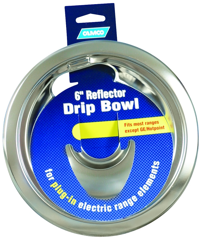 Camco USA 00383 Drip Bowl, For: Plug-In Electric Range Elements, 6 in Dia