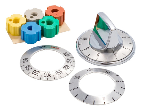 Camco USA 00933 Burner Knob Kit, Includes: (2) Peel, Adapter, Dial, Insert, Knob and Stick Overlays