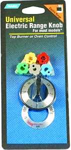 Camco USA 00913 Burner Knob Kit, Includes: (2) Peel, Adapter, Insert, Knob and Stick Overlays, Black