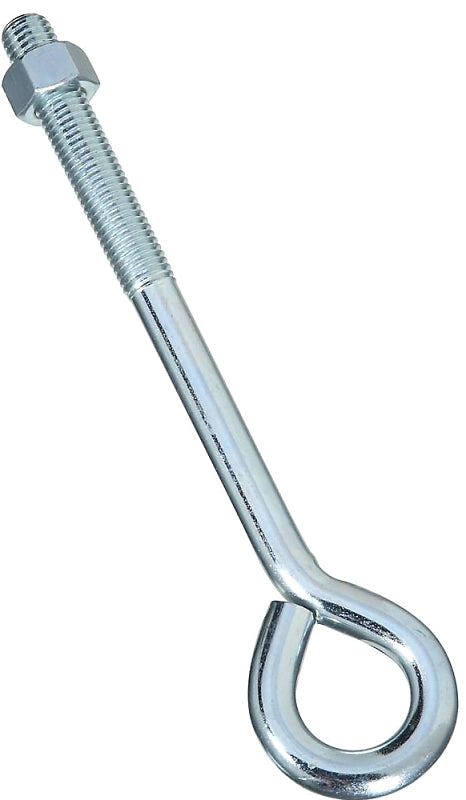 National Hardware N347-682 Series Eye Bolt, 10 in OAL, 5/8 in Thread, 3-3/4 in L Thread, 1-1/4 in ID Dia Eye, Steel