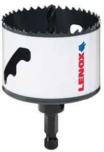 Lenox Speed Slot 1772961 Hole Saw, 2-3/4 in Dia, 1-1/2 in D Cutting, 1/2 in Arbor, HSS Cutting Edge