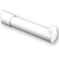 John Sterling Closet-Pro Series RP0021-72120 Adjustable Closet Rod, 1-1/4 in Dia, 72 to 120 in L, Steel