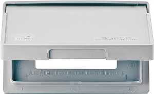 Eaton Wiring Devices S3966 Cover, 7 in L, 4-1/2 in W, Rectangular, Thermoplastic, Gray, Electro-Plated
