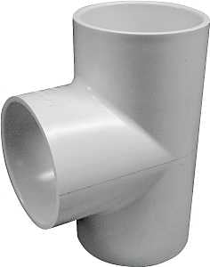 IPEX 035782 Tee, 3 in, Socket, PVC, White, SCH 40 Schedule, 260 psi Pressure