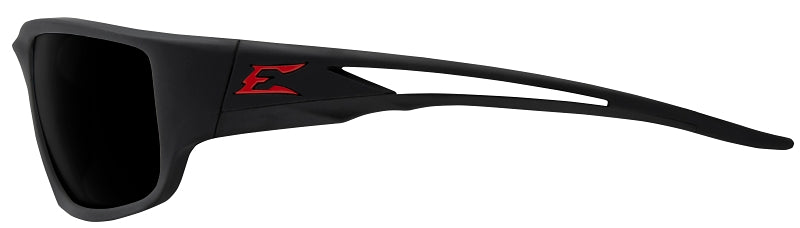 Edge TSK236 Polarized Safety Glasses, Smoke Lens, Matte Black Frame, Unisex, Polycarbonate Lens, Full Frame, Nylon Frame