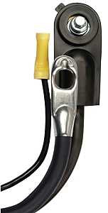 CCI Maximum Energy 32-4L Battery Cable with Lead Wire, 4 AWG Wire, 32 in L, Black Sheath