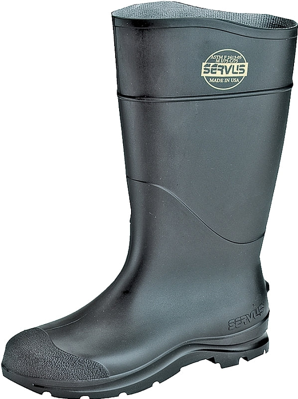Servus 18822-7 Non-Insulated Knee Boots, 7, Black, PVC, Insulated: No