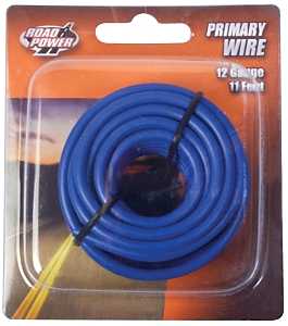 Road Power 55671633/12-1-12 Electrical Wire, 12 AWG Wire, 25/60 VAC/VDC, Copper Conductor, Blue Sheath, 11 ft L