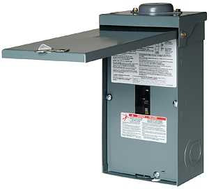 Square D QO2100NRBCP Circuit Breaker, 100 A, 2 -Space, NEMA 3R Enclosure, Flush, Surface Mounting