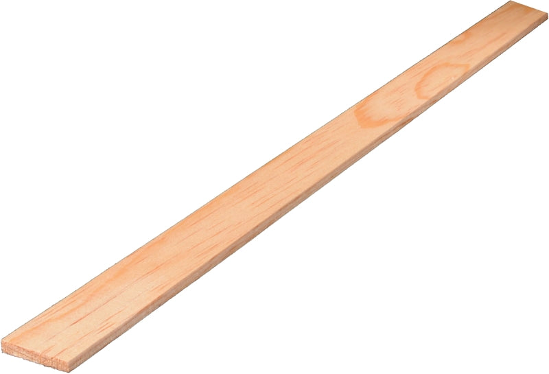 ALEXANDRIA Moulding 0W267-20096C1 Lattice Moulding, 96 in L, 1-3/8 in W, Pine Wood, Pack of 10