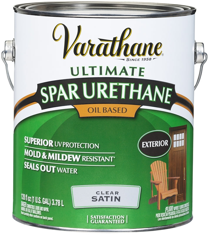 Varathane 9331 Spar Urethane Paint, Liquid, Clear, 1 gal, Can, Pack of 2