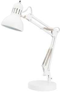 Boston Harbor TL-WK-134E-WH-3L Swing Arm Work Lamp, 120 V, 60 W, 1-Lamp, A19 or CFL Lamp, White