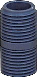 GENOVA P-12-CL Pipe Nipple, 1/2 in, NPT, PVC, Gray, SCH 80 Schedule