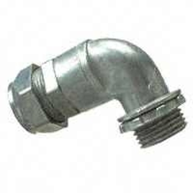Halex 90291 Elbow, 90 deg Angle, 1/2 in Compression, Zinc
