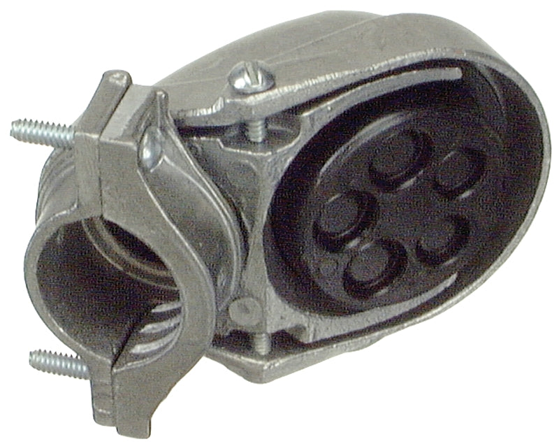 Halex 58005 1/2" Service Entrance Cap, Clamp, Aluminum, 2.13 in H x 2.69 in W x 2.25 in D