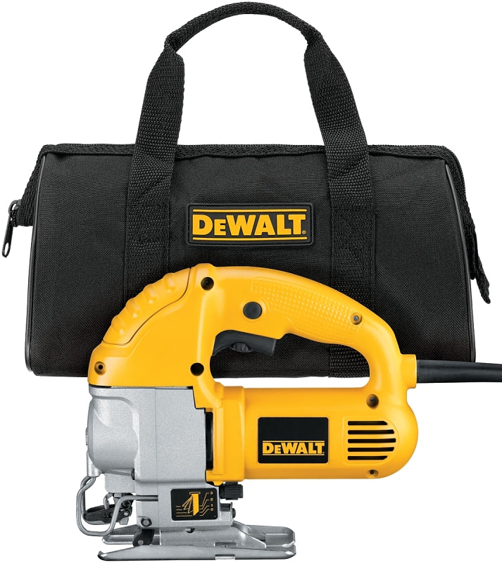 DEWALT DW317K Jig Saw Kit, 5.5 A, 1 in L Stroke, 0 to 3000 spm, Includes: Contractor Bag and DW317 Jig Saw