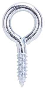 ProSource LR211 Screw Eye, 7.15 mm Dia Wire, 8.5 mm Thread, 1-1/8 in L Thread, 2-5/8 in OAL, 260 lb Working Load, Steel, Pack of 20