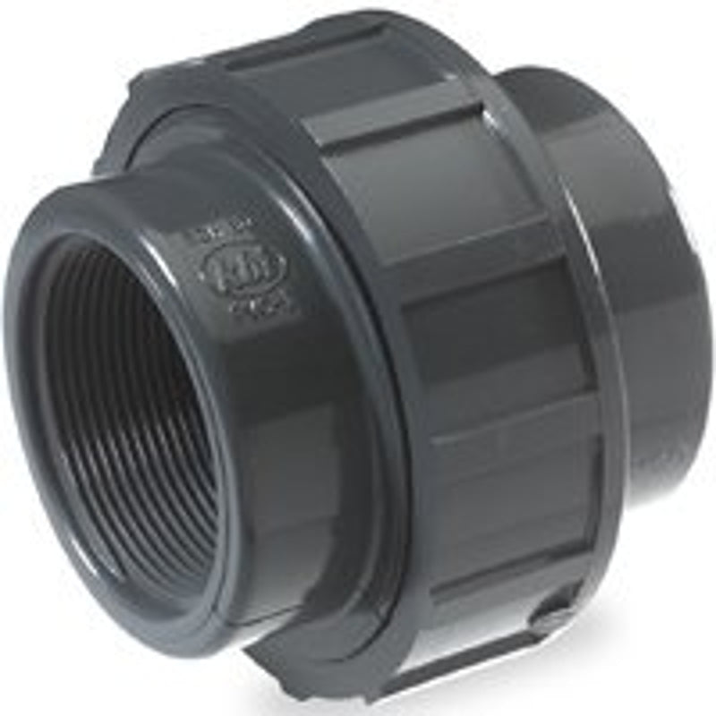 NDS U-2000-T Pipe Union, 2 in, FPT, Gray, SCH 80 Schedule, 150 psi Pressure