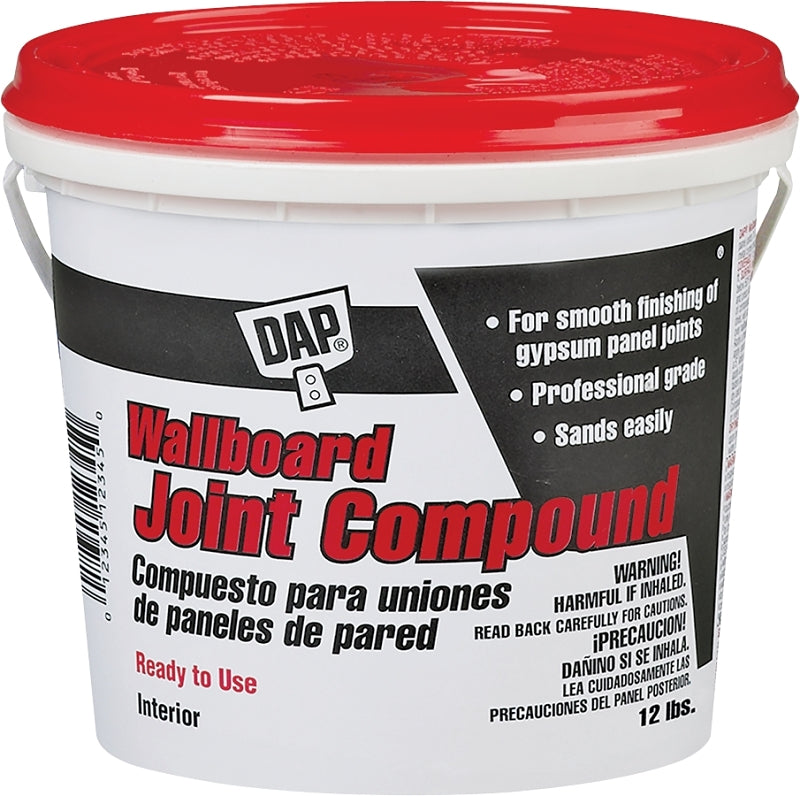 DAP 10102 Joint Compound, Paste, Off-White, 12 lb, Pack of 2