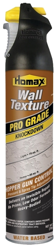 Homax 4565 Knock Down Wall Texture, Liquid, Solvent, Gray/White, 25 oz Can