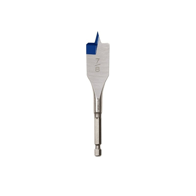 Irwin SPEEDBOR 87914 Spade Drill Bit, 7/8 in Dia, 4 in OAL, Short Length, Flat Flute, 1/4 in Dia Shank, Hex Shank