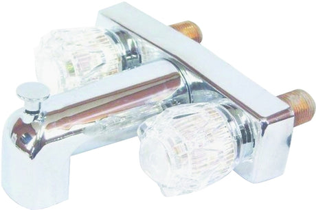 US Hardware P-019NB Faucet Diverter, Chrome, Brass, 4 in Faucet Centers