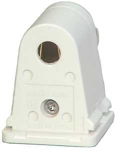 Eaton Wiring Devices 2506W-BOX Lamp Holder, Stationary, 1.31 in W x 1.73 in H Dimensions, 600 VAC, 660 W, White, Pack of 10