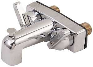US Hardware P-671B Tub and Shower Diverter, Chrome, 2-Faucet Handle, Center