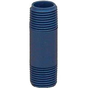 Lasco 207025BC Pipe Nipple, 3/4 in, PVC, SCH 80 Schedule, 2-1/2 in L