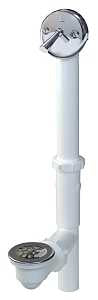 Keeney 64W Bath Drain Assembly, Plastic, White