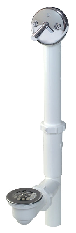 Keeney 64W Bath Drain Assembly, Plastic, White
