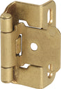 Amerock BPR7550BB Cabinet Hinge, Burnished Brass, 2-1/4 in L x 1-1/2 in W