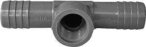 TEE POLY 3/4BARB X 1/2FPT