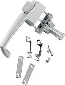 Wright Products V398 Pushbutton Latch, 1-1/2 in Hole Spacing, 3/4 to 1-1/4 in Thick Door