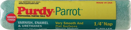 Purdy Parrot 144644091 Paint Roller Cover, 1/4 in Thick Nap, 9 in L, Mohair Fabric Cover