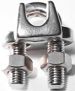 Baron 260S-1/4 Wire Rope Clip, Stainless Steel