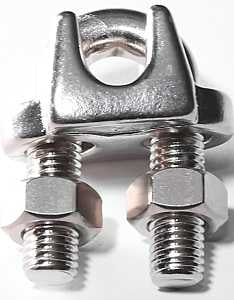 Baron 260S-3/8 Wire Rope Clip, Stainless Steel