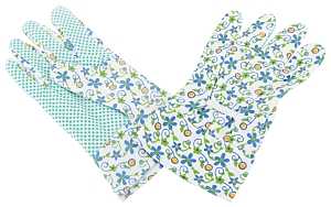 Diamondback C001 Garden Gloves with PVC Dots, Women's, One-Size, Fabric 80% Cotton 20% polyester