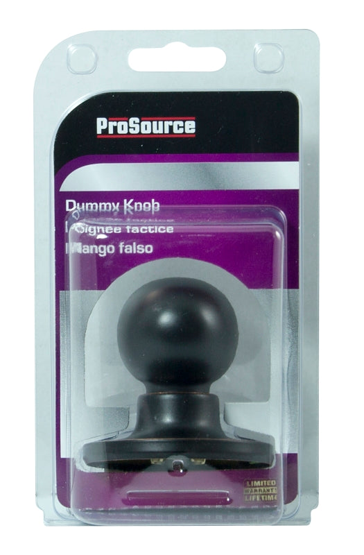 ProSource TYLX740V-PS Dummy Knob, TYL Design, 1-3/8 to 1-3/4 in Thick Door, Brass, 65.7 mm Rose/Base