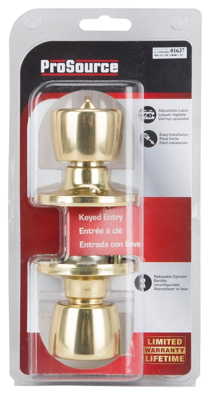 ProSource TS700V-PS Entry Knob, Brass, KW1, KA3 Keyway, 3 Grade, Pack of 3