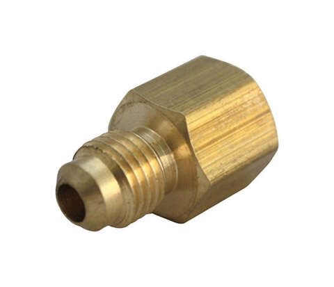 JMF Company 1/4 in. Flare X 3/8 in. D FPT Brass Adapter, Pack of 5