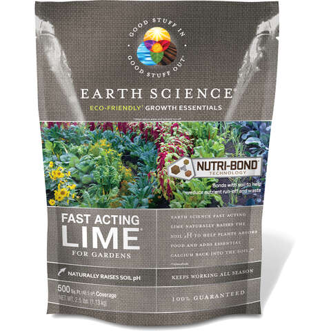 Earth Science Fast Acting Garden Lime 500 sq ft 2.5 lb