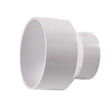 NDS Schedule 35 6 in. Hub each X 4 in. D Hub PVC Reducing Coupling 1 pk