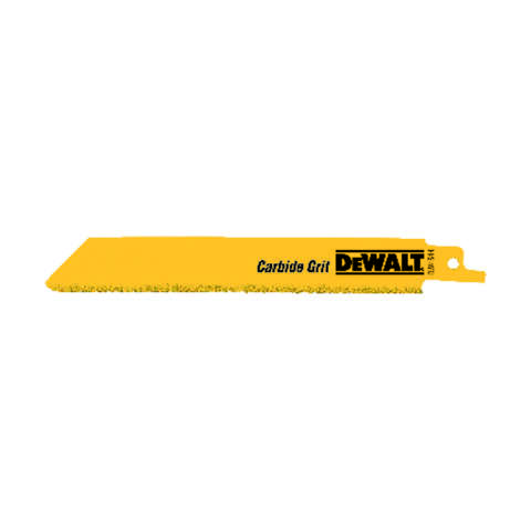 DeWalt 6 in. Carbide Grit Reciprocating Saw Blade 6 TPI 5 pk