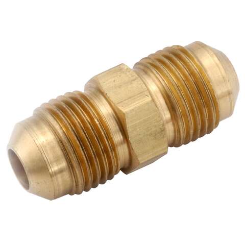 Anderson Metals 1/4 in. Male Flare in. X 1/4 in. D Male Flare Brass Union, Pack of 5